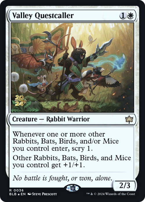 Valley Questcaller [PBLB-36S] Foil - Bloomburrow Promos