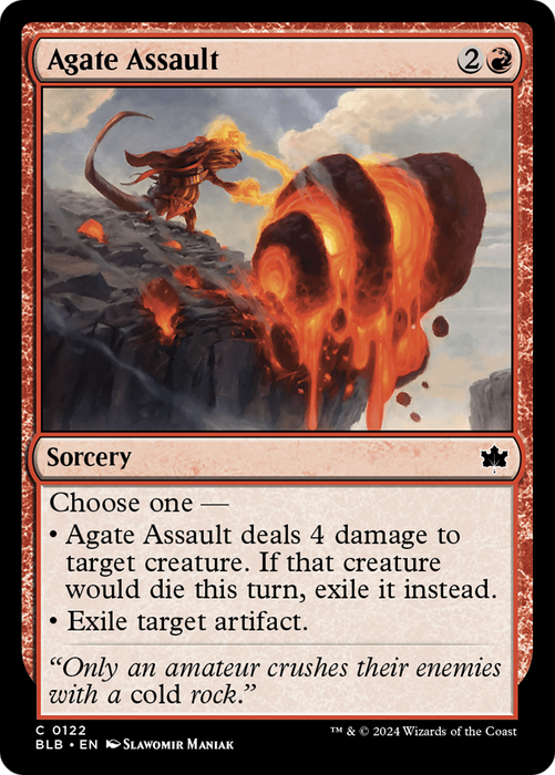 Agate Assault [BLB-122] Foil - Bloomburrow