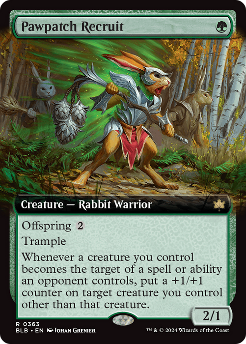 Pawpatch Recruit (Extended Art) [BLB-363] - Bloomburrow