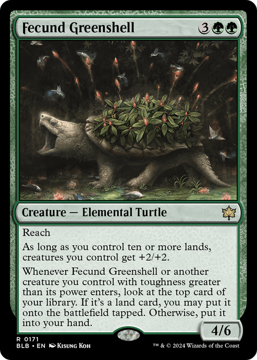 Fecund Greenshell [BLB-171] Foil - Bloomburrow