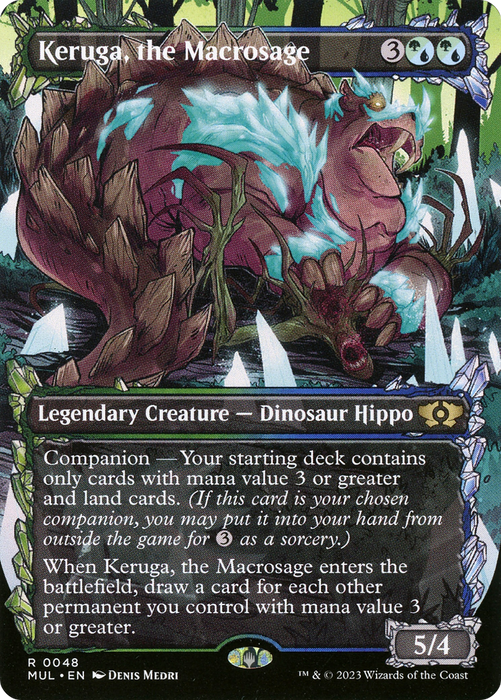 Keruga, the Macrosage (Showcase) (Borderless) [MUL-048] Foil - Multiverse Legends