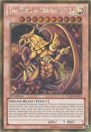 The Winged Dragon of Ra (PGLD-EN031) 1st Edition [Premium Gold]