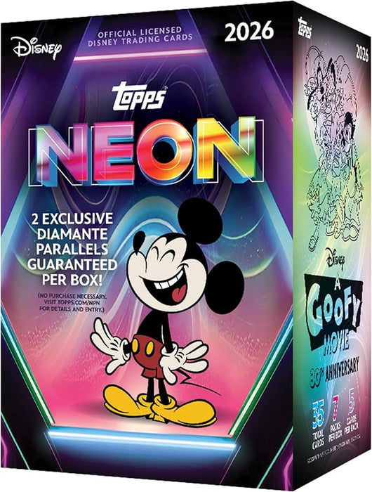 2026 Topps Disney Neon Trading Card Value Box