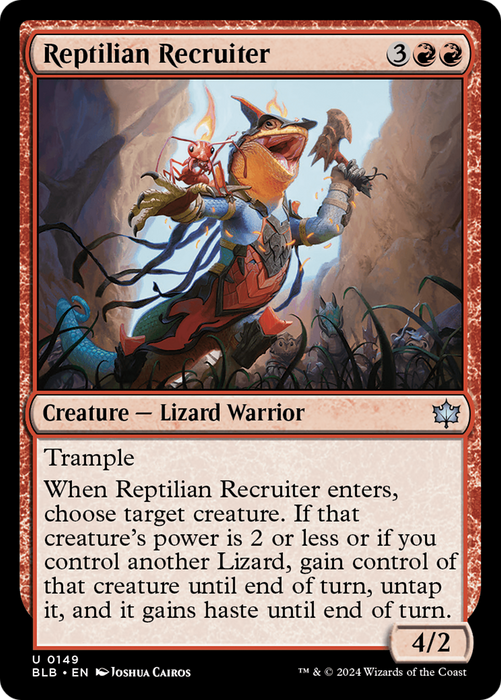 Reptilian Recruiter [BLB-149] Foil - Bloomburrow