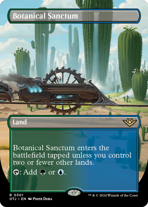 Botanical Sanctum (Borderless) [OTJ-301] Foil - Outlaws of Thunder Junction