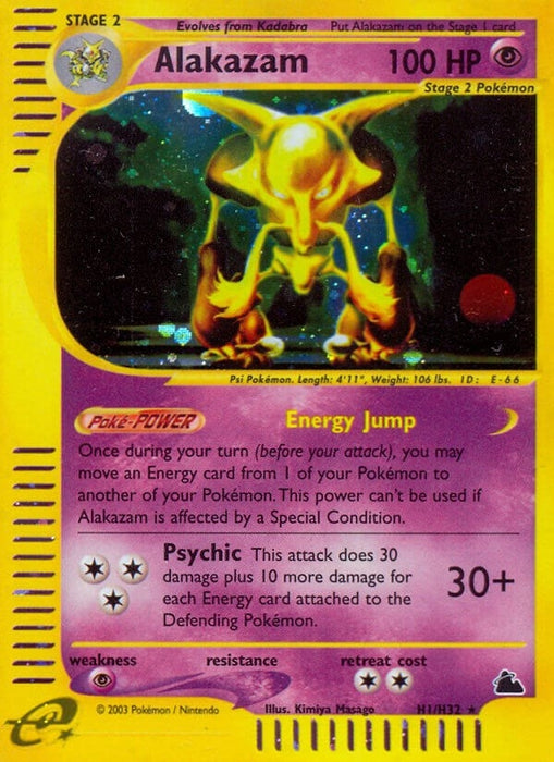 Image for Alakazam (H1) (H01/H32) (Holofoil) [Skyridge] - Pokemon