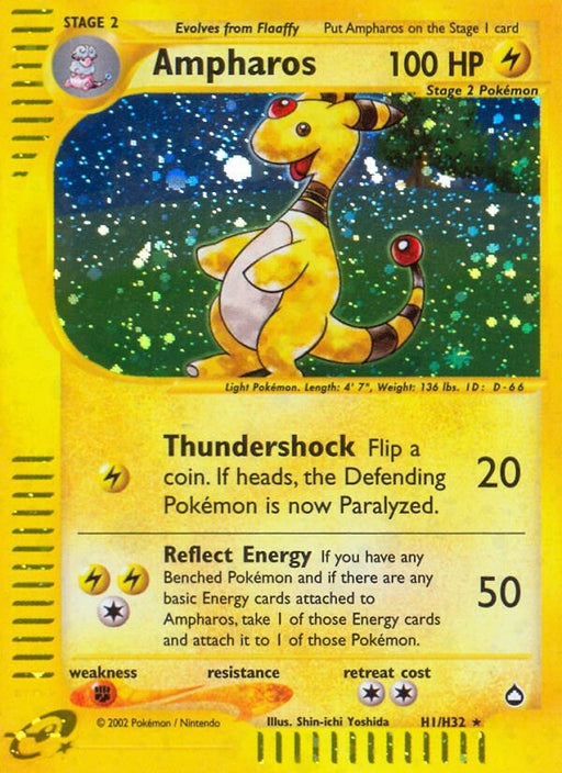 Image for Ampharos (H1) (H01/H32) (Holofoil) [Aquapolis] - Pokemon