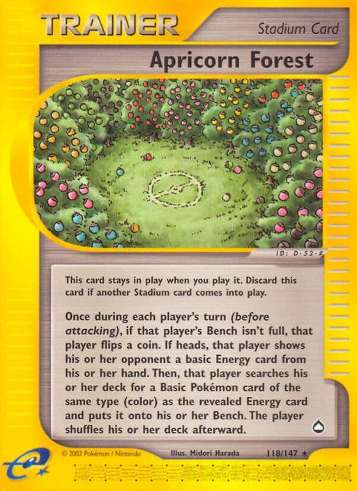 Image for Apricorn Forest (118/147) [Aquapolis] - Pokemon
