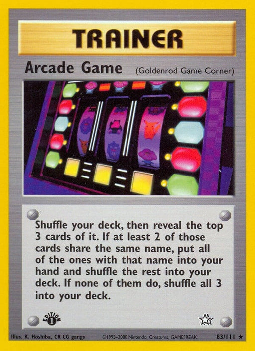 Image for Arcade Game (Goldenrod Game Corner) (083/111) (Unlimited) [Neo Genesis] - Pokemon