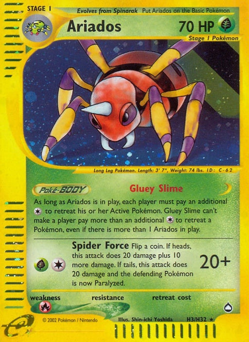 Image for Ariados (H3) (H03/H32) (Holofoil) [Aquapolis] - Pokemon