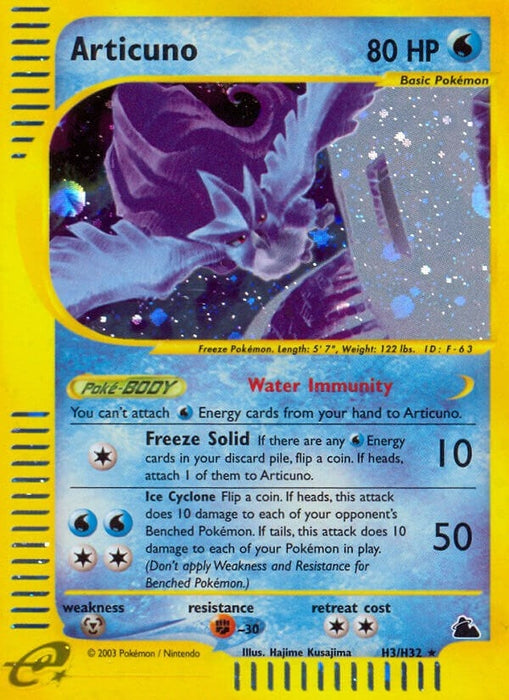 Image for Articuno (H3) (H03/H32) (Holofoil) [Skyridge] - Pokemon