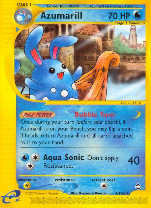 Image for Azumarill (004/147) (Reverse Holofoil) [Aquapolis] - Pokemon