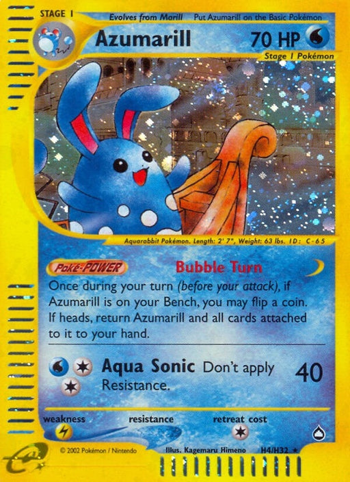 Image for Azumarill (H4) (H04/H32) (Holofoil) [Aquapolis] - Pokemon