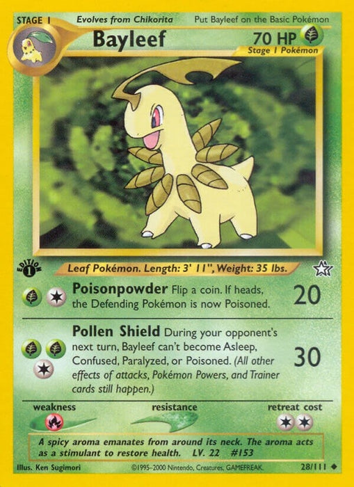 Image for Bayleef (28) (028/111) (1st Edition) [Neo Genesis] - Pokemon