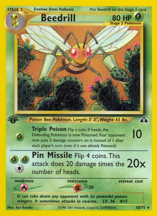 Image for Beedrill (18/75) (1st Edition) [Neo Discovery] - Pokemon