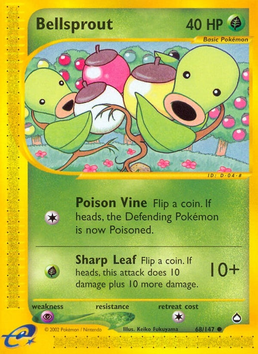 Image for Bellsprout (68) (068/147) (Reverse Holofoil) [Aquapolis] - Pokemon