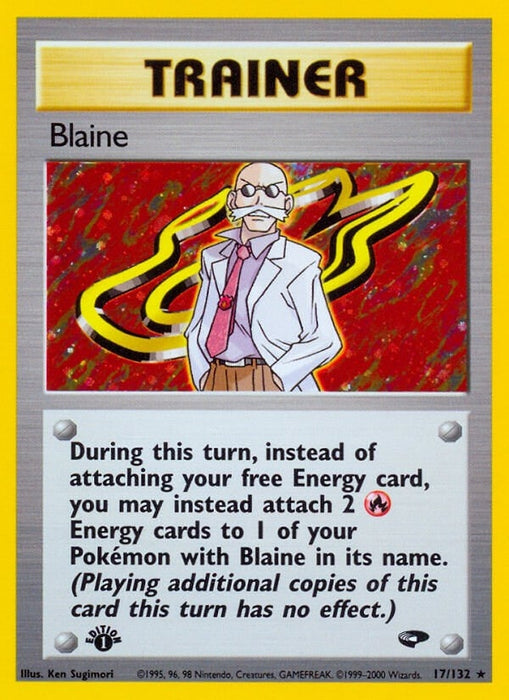 Image for Blaine (17) (017/132) (Unlimited Holofoil) [Gym Challenge] - Pokemon