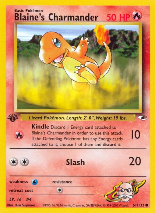 Image for Blaine's Charmander (061/132) (1st Edition) [Gym Heroes] - Pokemon
