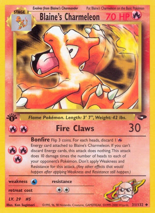 Image for Blaine's Charmeleon (031/132) (Unlimited) [Gym Challenge] - Pokemon