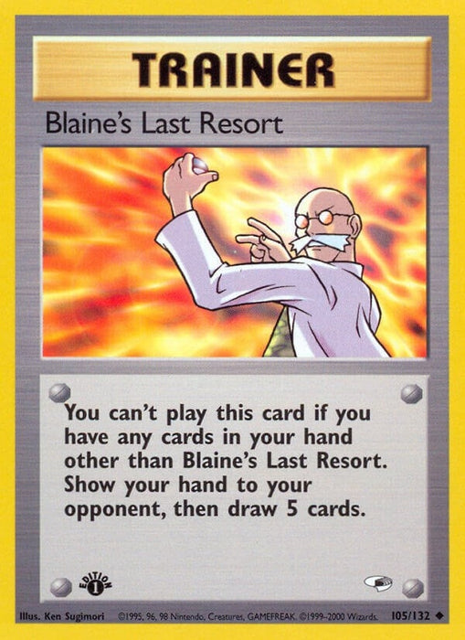Image for Blaine's Last Resort (105/132) (1st Edition) [Gym Heroes] - Pokemon