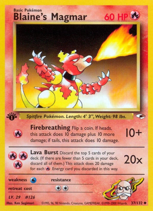 Image for Blaine's Magmar (037/132) (Unlimited) [Gym Heroes] - Pokemon