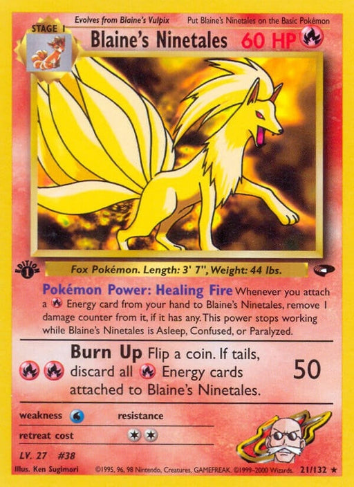 Image for Blaine's Ninetales (021/132) (1st Edition) [Gym Challenge] - Pokemon