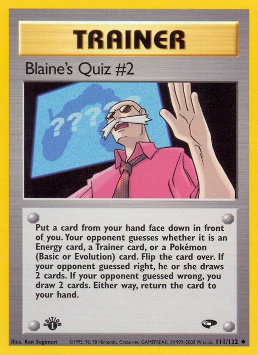 Image for Blaine's Quiz #2 (111/132) (1st Edition) [Gym Challenge] - Pokemon