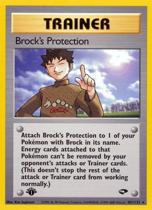 Image for Brock's Protection (101/132) (1st Edition) [Gym Challenge] - Pokemon