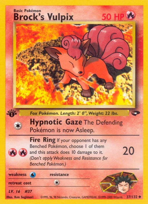 Image for Brock's Vulpix (037/132) (Unlimited) [Gym Challenge] - Pokemon