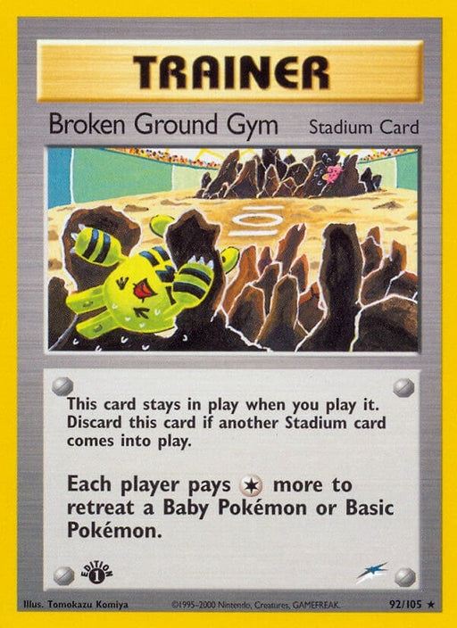 Image for Broken Ground Gym (092/105) (Unlimited) [Neo Destiny] - Pokemon