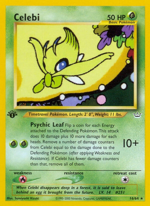 Image for Celebi (16) (16/64) (1st Edition) [Neo Revelation] - Pokemon