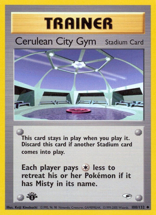 Image for Cerulean City Gym (108/132) (1st Edition) [Gym Heroes] - Pokemon