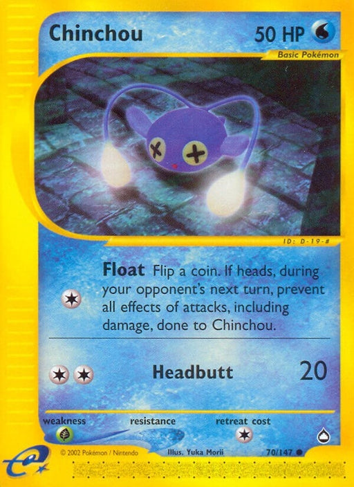 Image for Chinchou (70) (070/147) [Aquapolis] - Pokemon