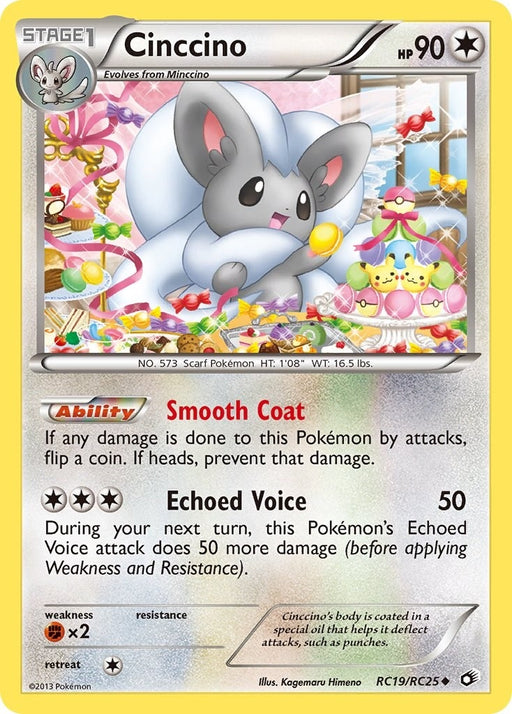 Image for Cinccino (RC19/RC25) (Holofoil) [Legendary Treasures: Radiant Collection] - Pokemon
