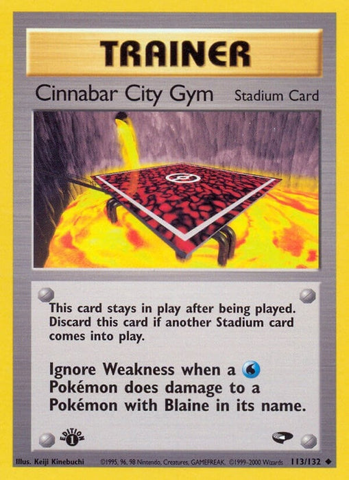Image for Cinnabar City Gym (113/132) (Unlimited) [Gym Challenge] - Pokemon