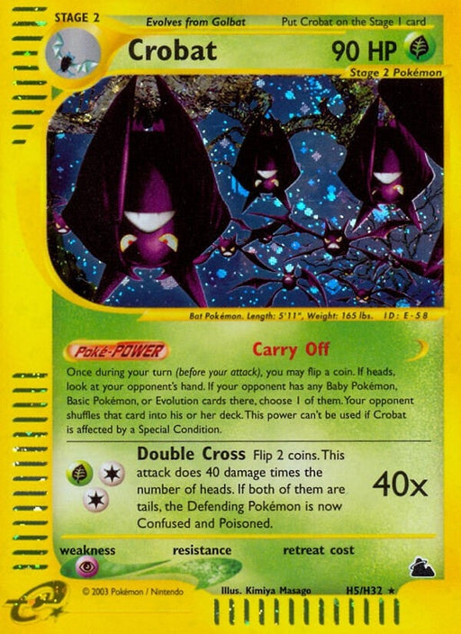 Image for Crobat (H5) (H05/H32) (Holofoil) [Skyridge] - Pokemon