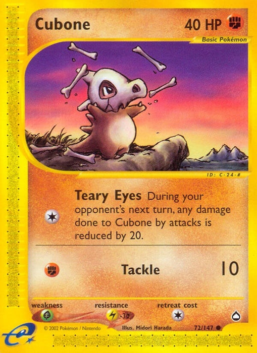 Image for Cubone (072/147) (Reverse Holofoil) [Aquapolis] - Pokemon