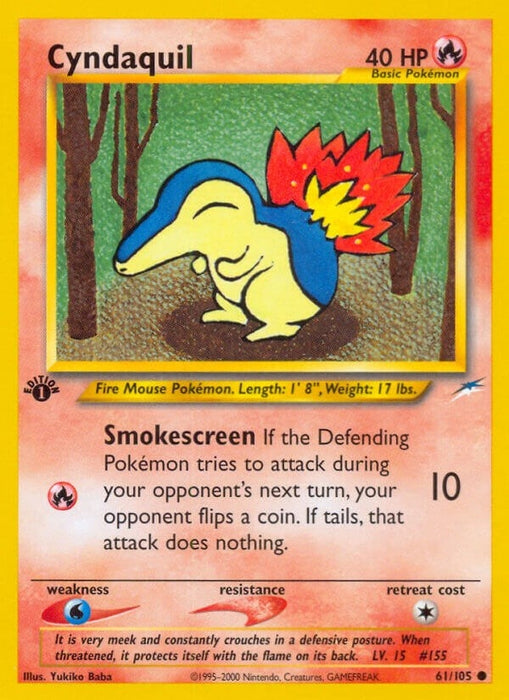 Image for Cyndaquil (061/105) (Unlimited) [Neo Destiny] - Pokemon