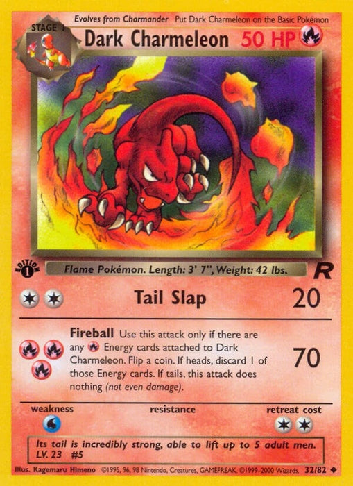 Image for Dark Charmeleon (32/82) (1st Edition) [Team Rocket] - Pokemon