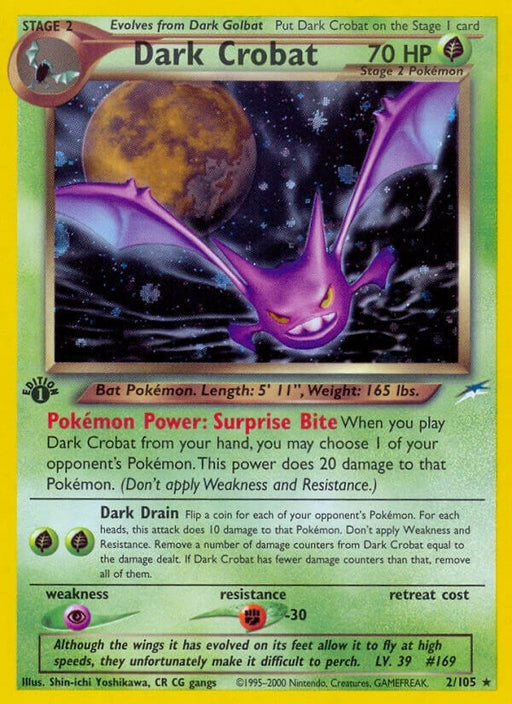 Image for Dark Crobat (002/105) (Unlimited Holofoil) [Neo Destiny] - Pokemon