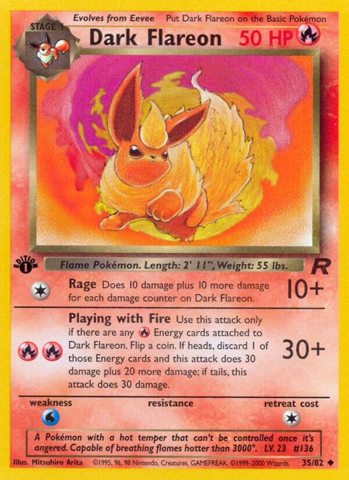 Image for Dark Flareon (35/82) (Unlimited) [Team Rocket] - Pokemon