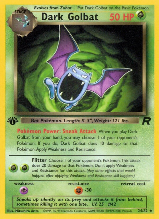 Image for Dark Golbat (24) (24/82) (Unlimited) [Team Rocket] - Pokemon