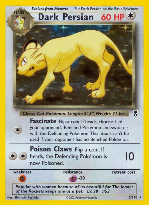 Image for Dark Persian (006/110) (Reverse Holofoil) [Legendary Collection] - Pokemon