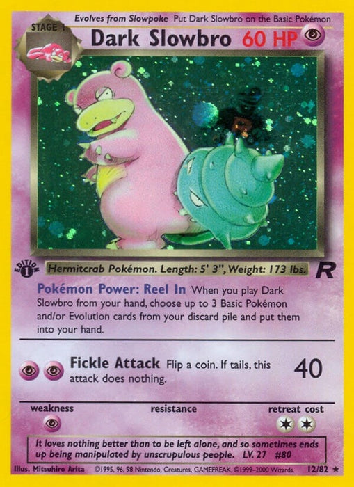Image for Dark Slowbro (12) (12/82) (1st Edition Holofoil) [Team Rocket] - Pokemon