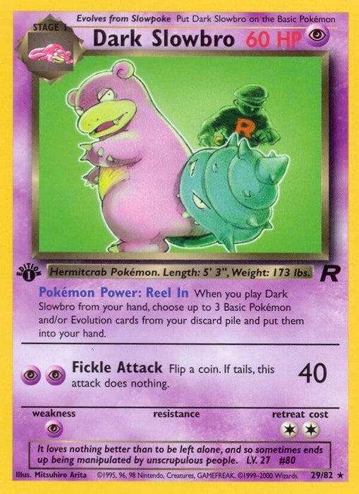 Image for Dark Slowbro (29) (29/82) (1st Edition) [Team Rocket] - Pokemon