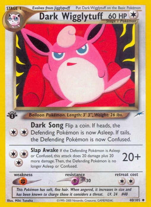 Image for Dark Wigglytuff (040/105) (1st Edition) [Neo Destiny] - Pokemon