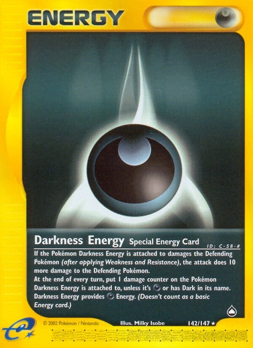 Image for Darkness Energy (142/147) (Reverse Holofoil) [Aquapolis] - Pokemon
