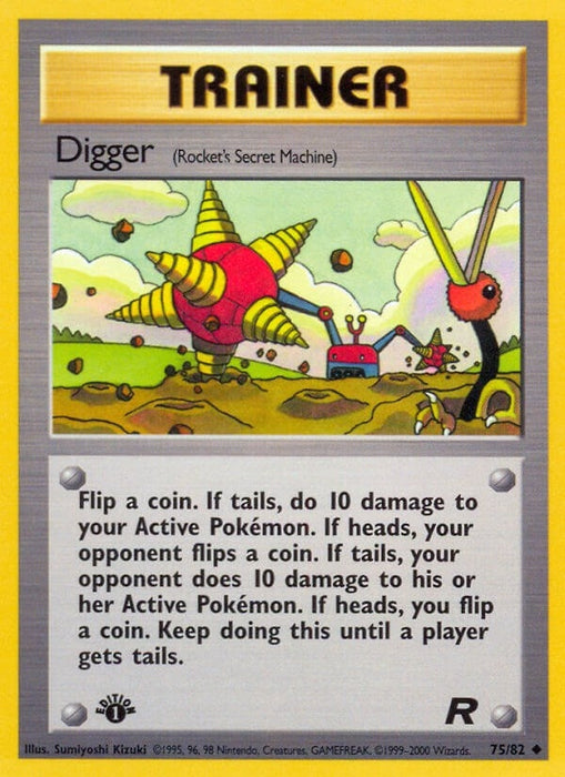 Image for Digger (Rocket's Secret Machine) (75/82) (1st Edition) [Team Rocket] - Pokemon