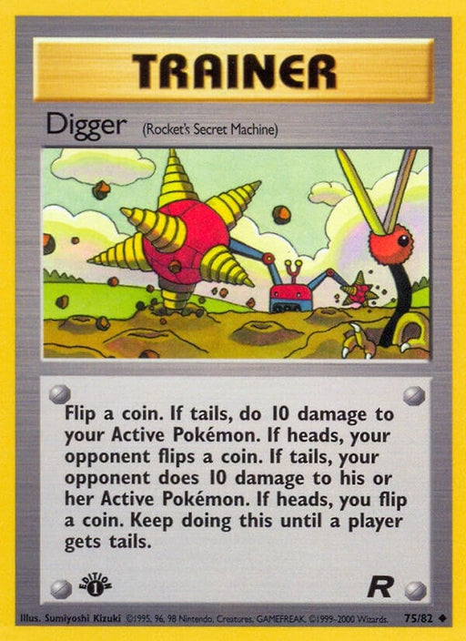 Image for Digger (Rocket's Secret Machine) (75/82) (1st Edition) [Team Rocket] - Pokemon