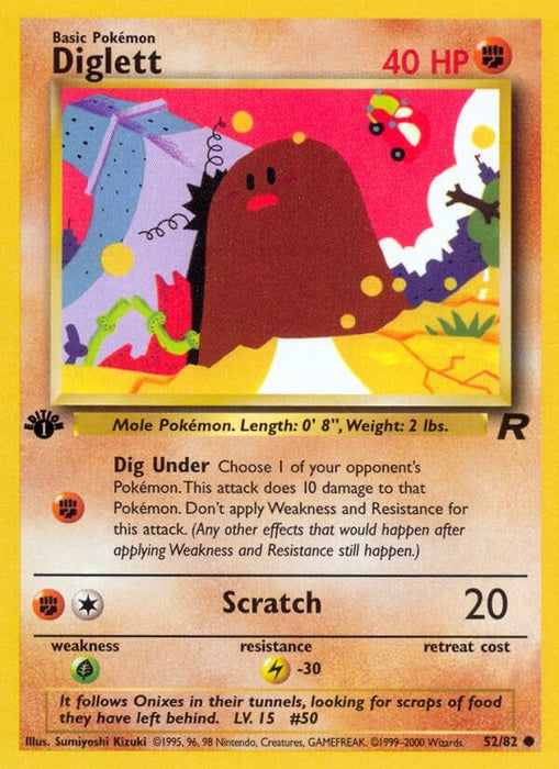 Image for Diglett (52/82) (1st Edition) [Team Rocket] - Pokemon